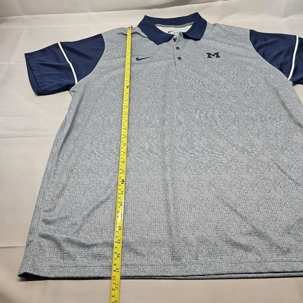 Nike‎ Dri Fit XXL University Of Michigan Polo